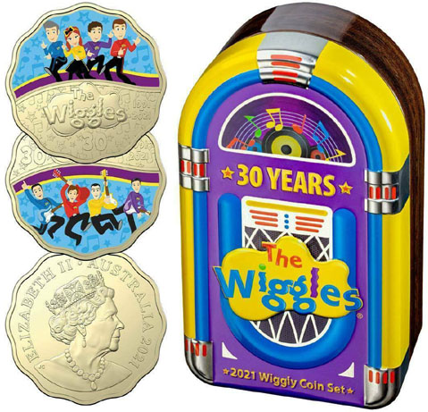 2021 Australia Special 2 coin set (Wiggles) Tin